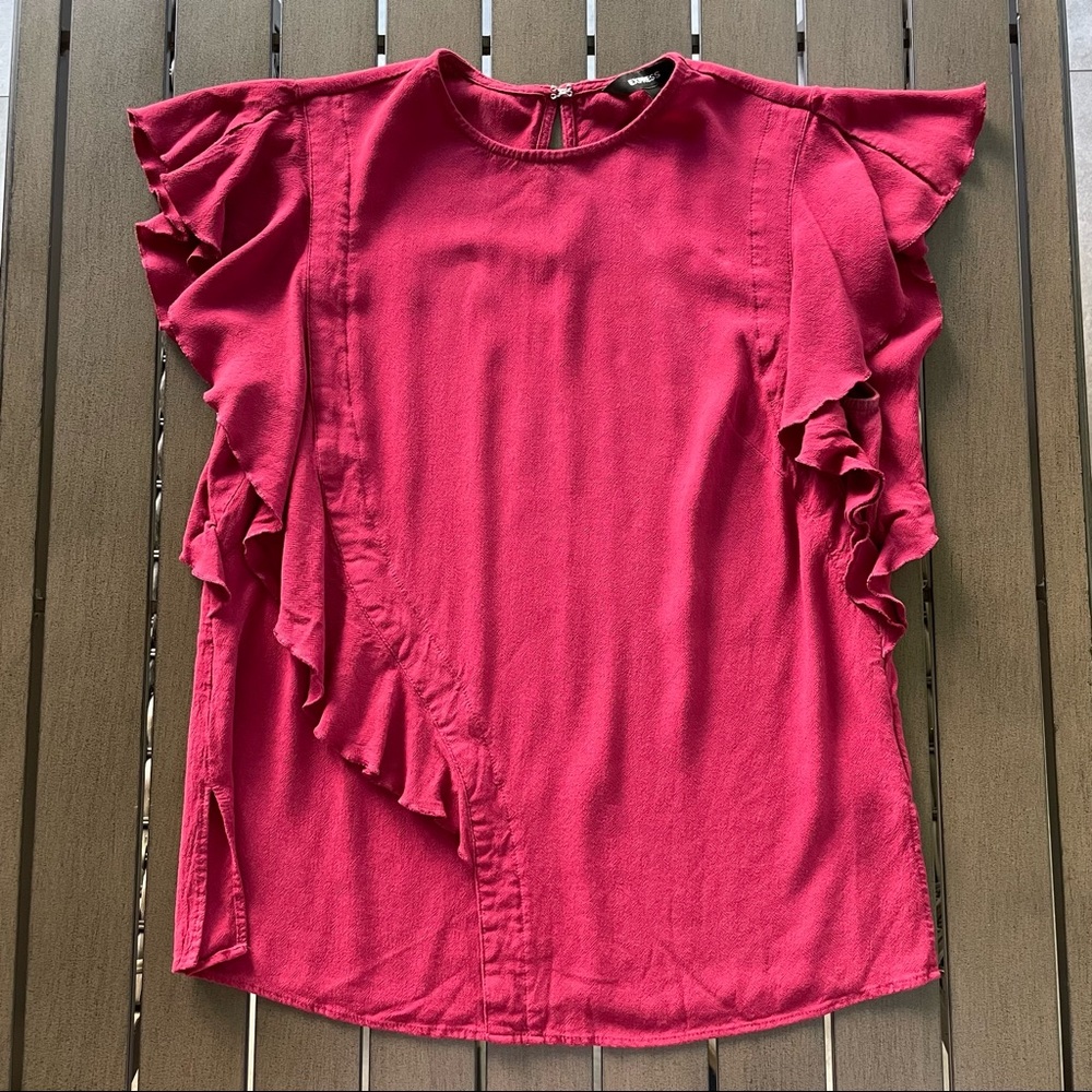 Express Flutter Ruffle Rayon Blouse!! - image 1